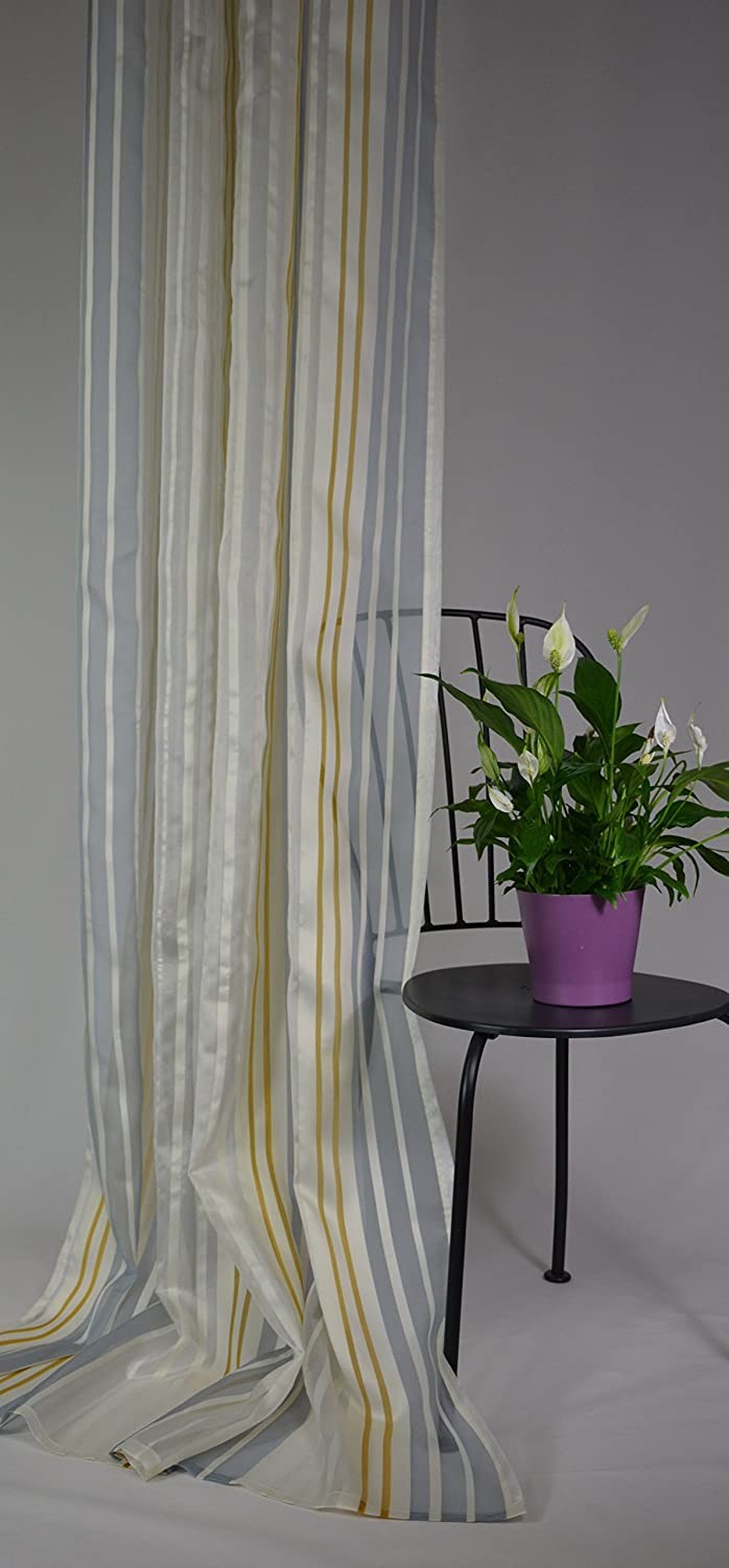 Ösenschal von Schöner Wohnen mit Streifen 140 x 245 (BxH) cm in verschiedenen Farben – Bild 2