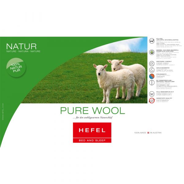 HEFEL Pure Wool Schafschurwolle Unterbett - Matratzenauflage mit Eckgummibändern, 400 g/m², verschiedene Größen – Bild 4