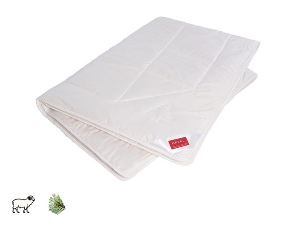 HEFEL Wellness Zibre Bettdecke – Ganzjahresdecke & Winterdecke aus Schafwolle und Zirbe, in verschiedenen Größen