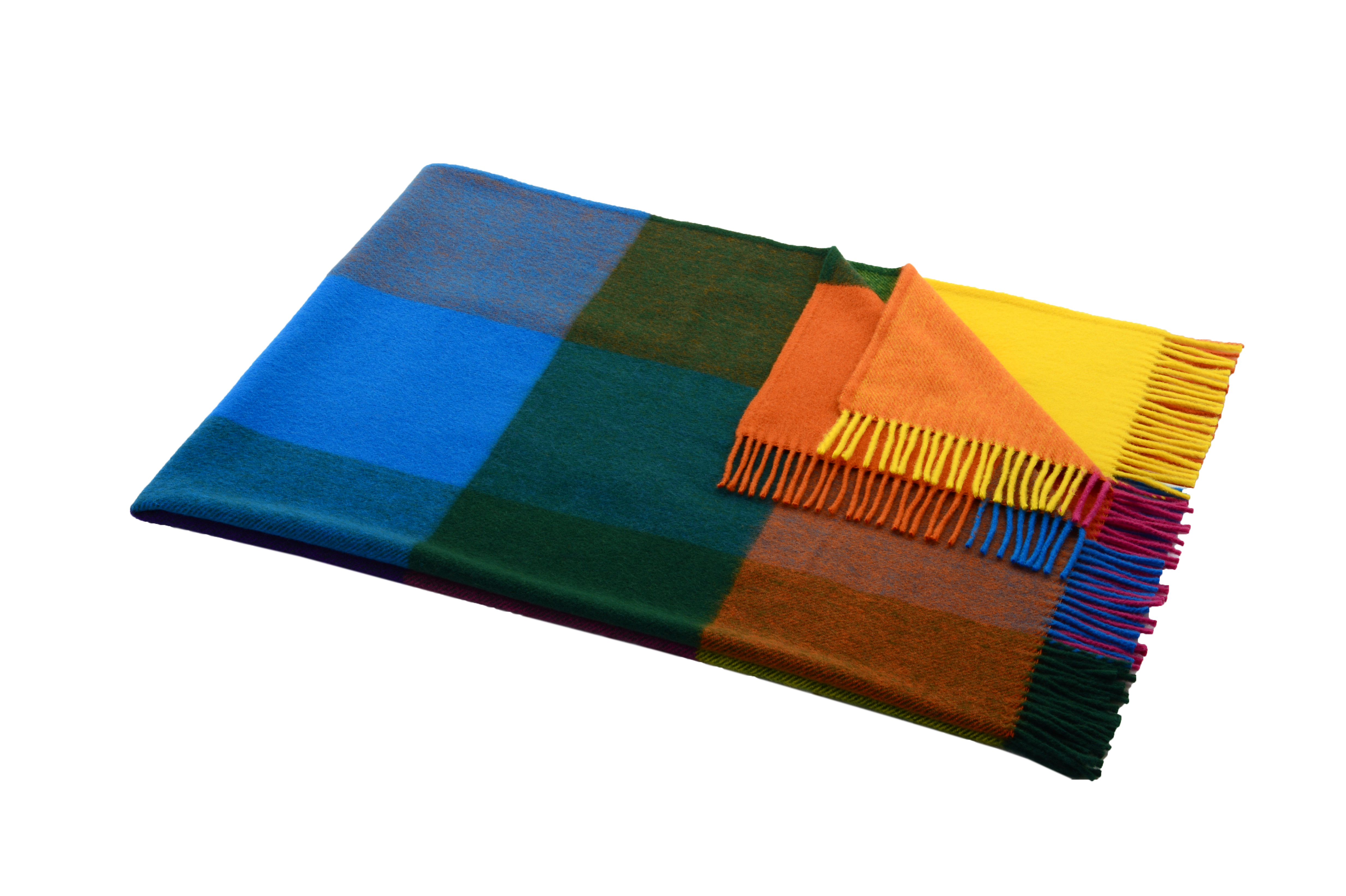 Steinbeck Schurwolle-Plaid „Mosel“ – Edle Wolldecke mit Fransen, 130x180 cm, Made in Germany – Bild 2