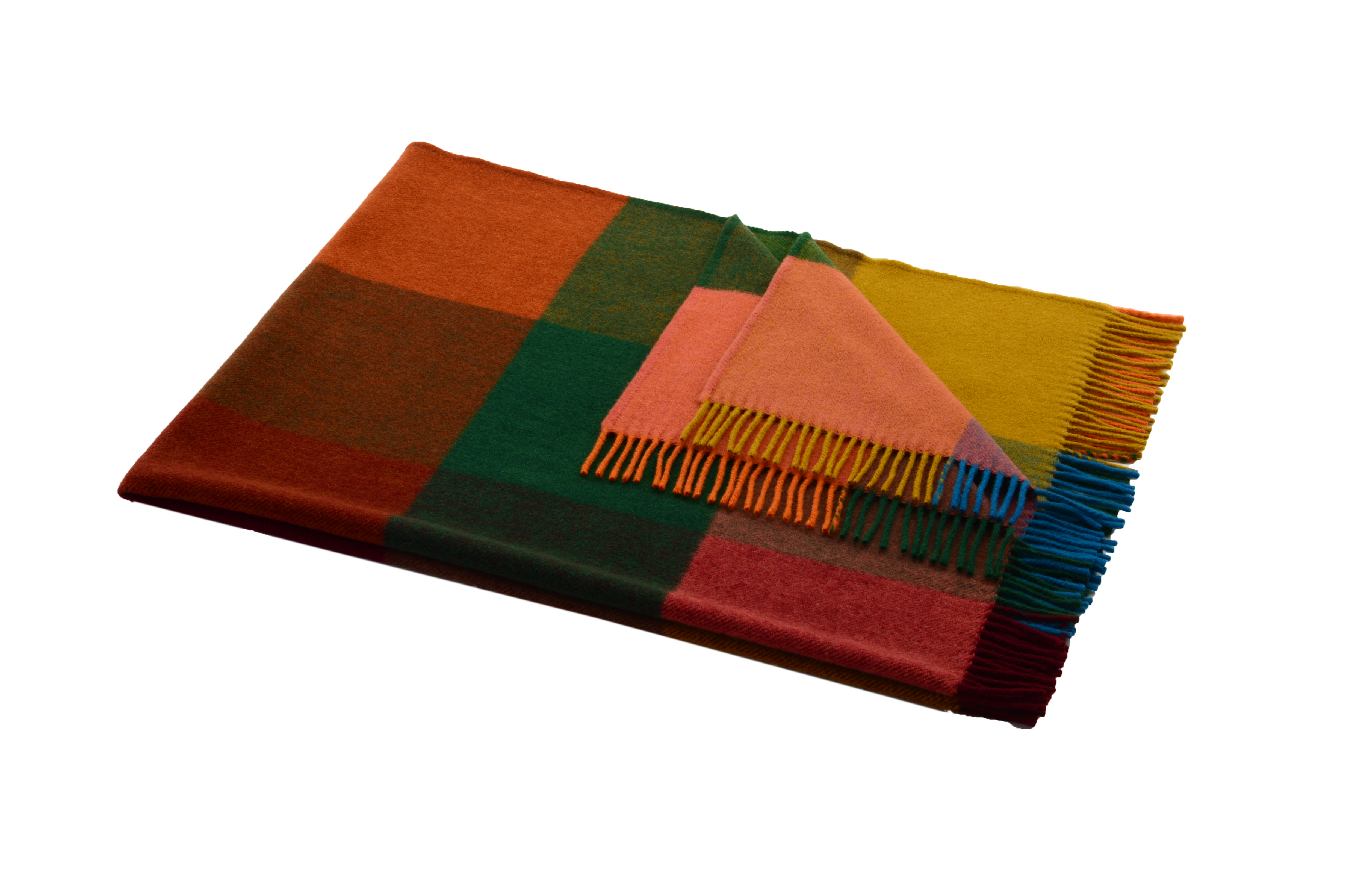 Steinbeck Schurwolle-Plaid „Mosel“ – Edle Wolldecke mit Fransen, 130x180 cm, Made in Germany – Bild 3