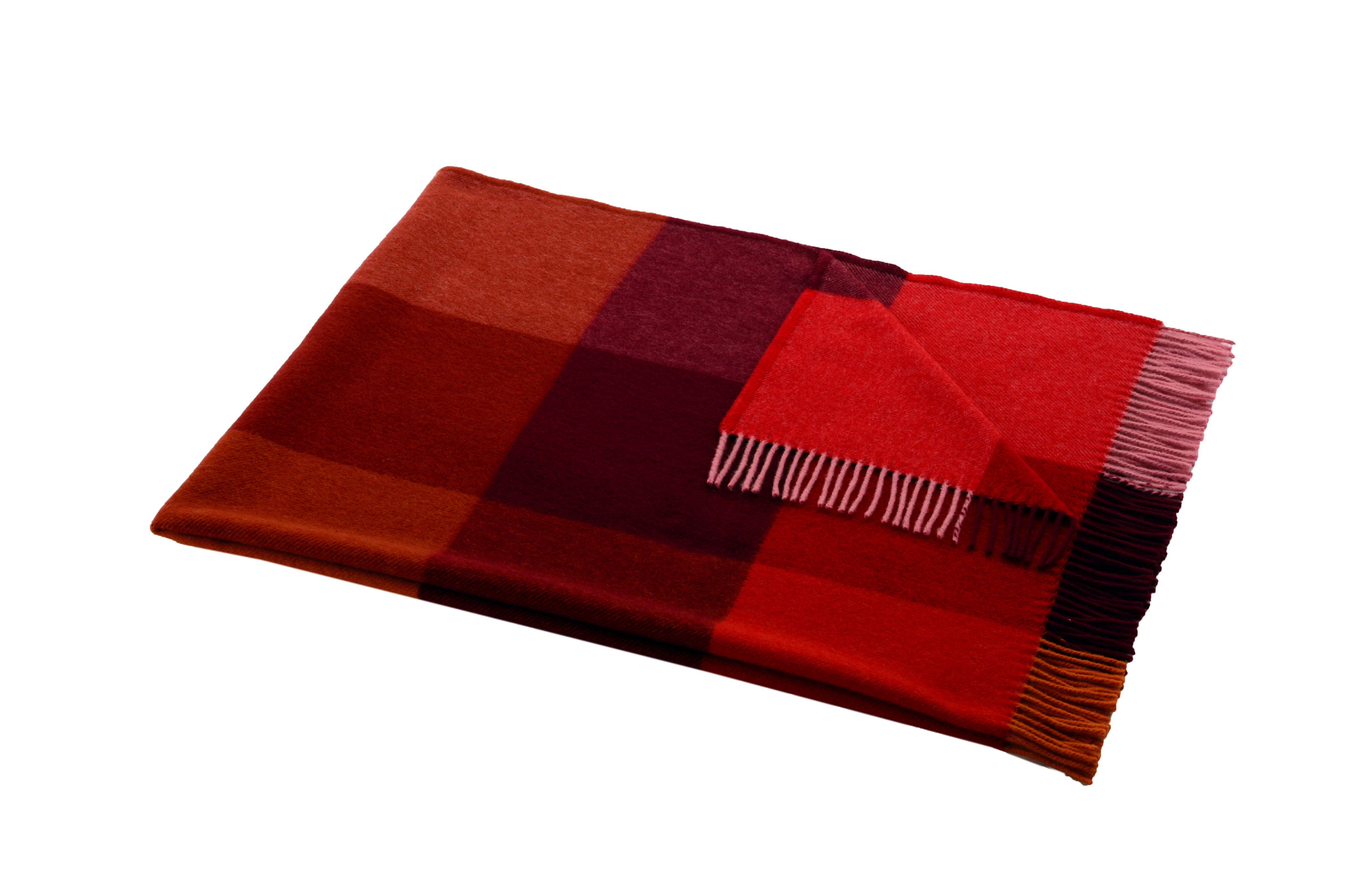 Steinbeck Schurwolle-Plaid „Mosel“ – Edle Wolldecke mit Fransen, 130x180 cm, Made in Germany – Bild 4