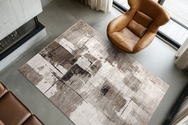 OBSESSION Teppich Posh 300 – modernes Design, 12 mm Höhe, rechteckig, grau/taupe/terrakotta, vegan & strapazierfähig – Bild 6