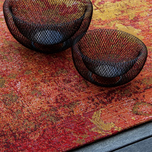 Teppich My Gobelina 643 red – Kurzflor, Ethno-Design, Jacquard-Webtechnik, 6 mm Höhe, In- & Outdoor – Bild 2