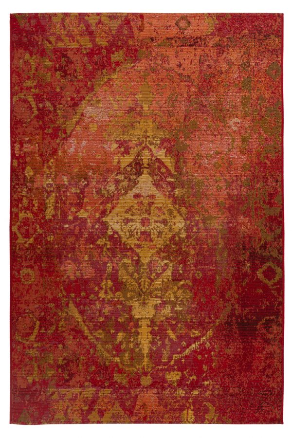 Teppich My Gobelina 643 red – Kurzflor, Ethno-Design, Jacquard-Webtechnik, 6 mm Höhe, In- & Outdoor – Bild 3