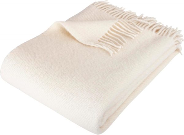 Wolldecke Solid – 100 % Schurwolle, 130x200 cm, Woolmark-zertifiziert, nachhaltig, Natur – Bild 5