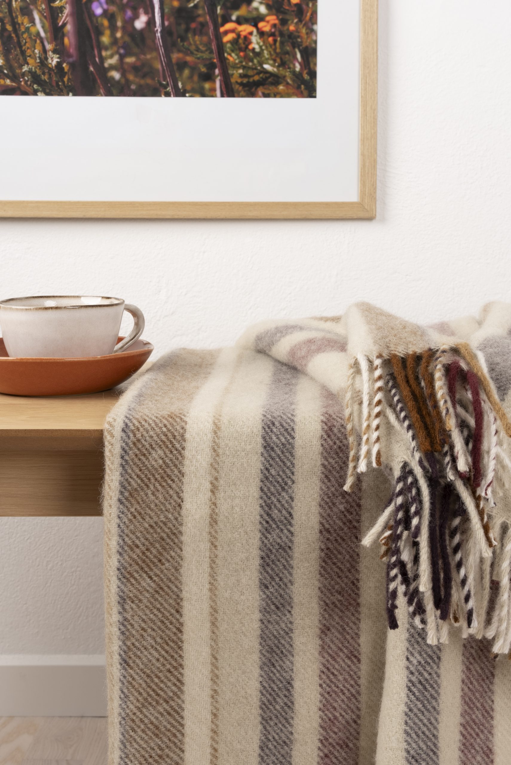 Wolldecke 100 % Schurwolle, Woolmark-zertifiziert, 130 x 200 cm, Scandi Stil – Bild 6